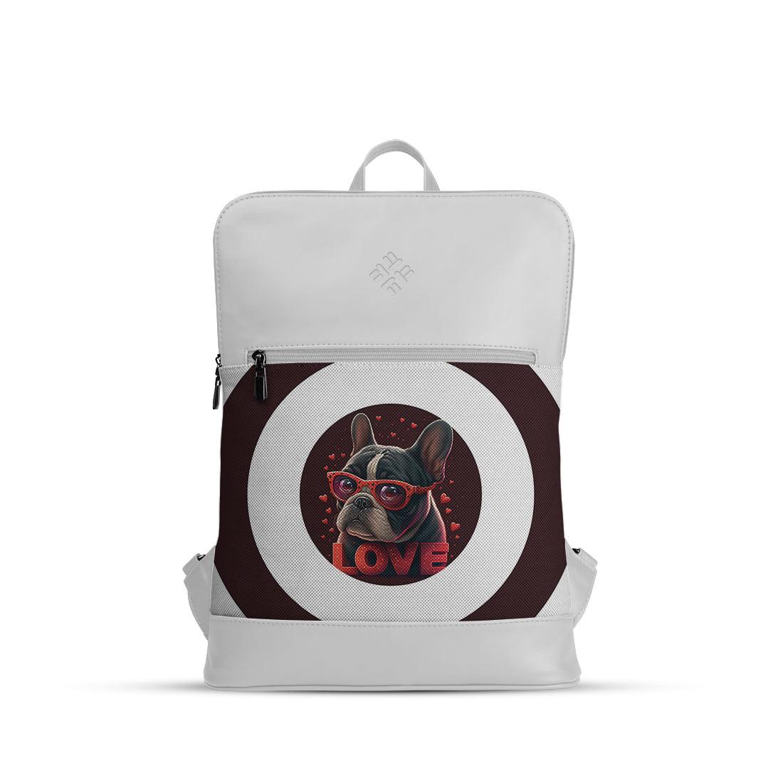 White Orbit Laptop Backpack Dog Love - CANVAEGYPT