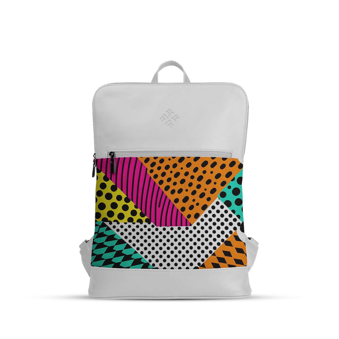 White Orbit Laptop Backpack Flows - CANVAEGYPT