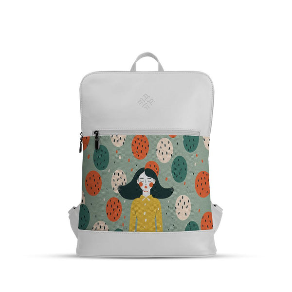 White Orbit Laptop Backpack Forested - CANVAEGYPT
