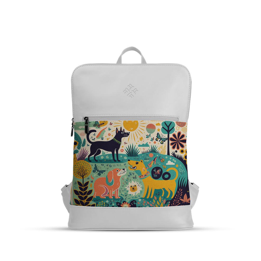 White Orbit Laptop Backpack Garden - CANVAEGYPT