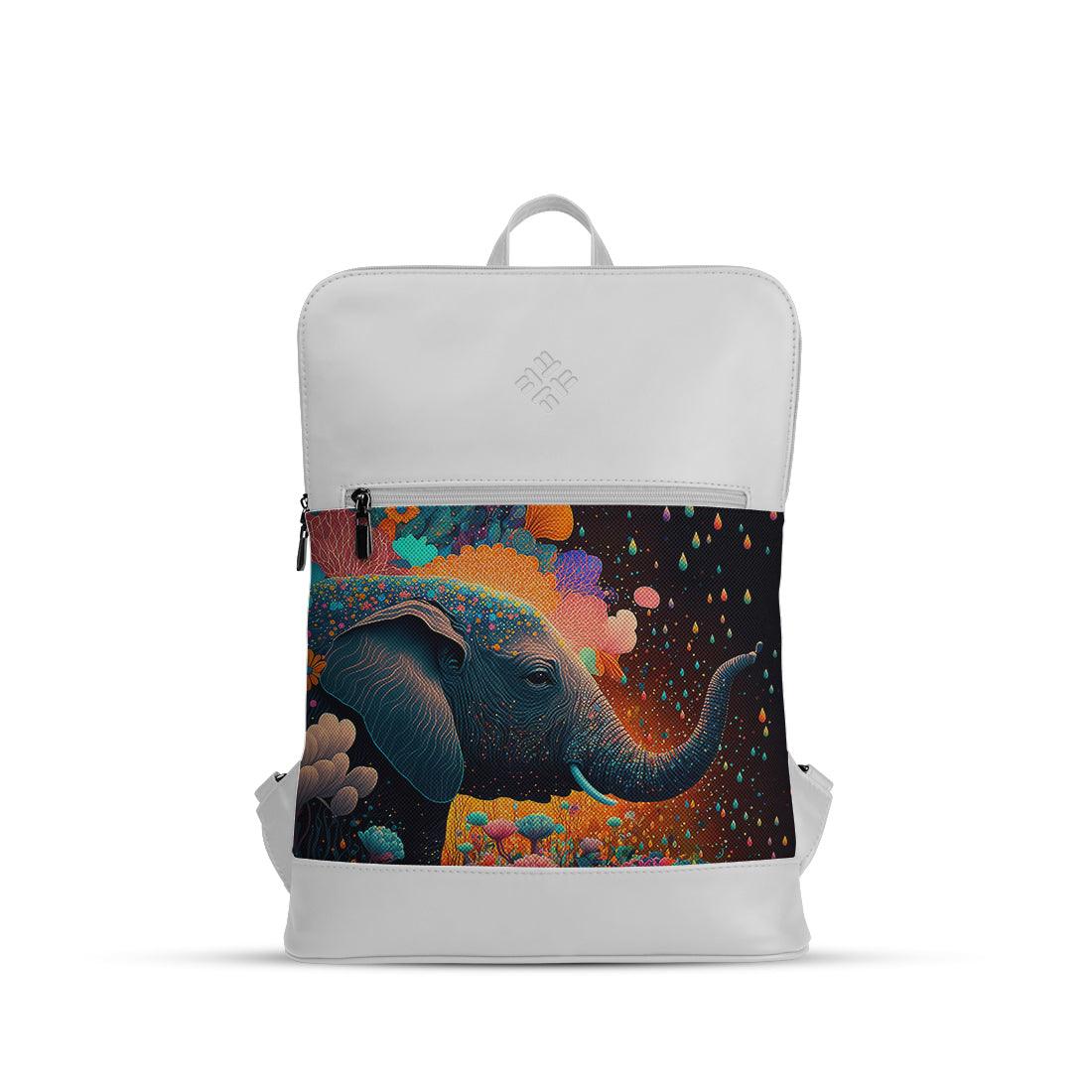 White Orbit Laptop Backpack Giant Elephant - CANVAEGYPT