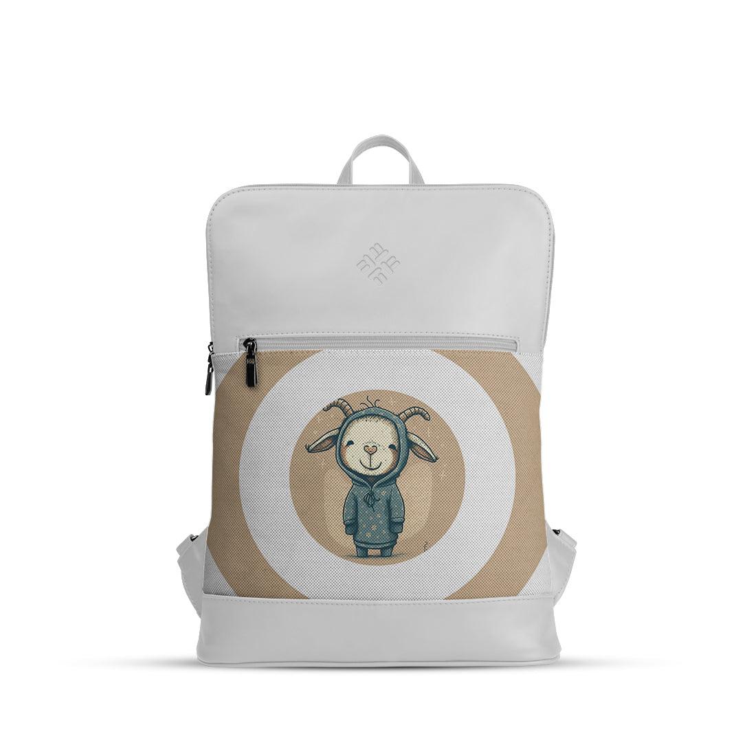 White Orbit Laptop Backpack Goat - CANVAEGYPT