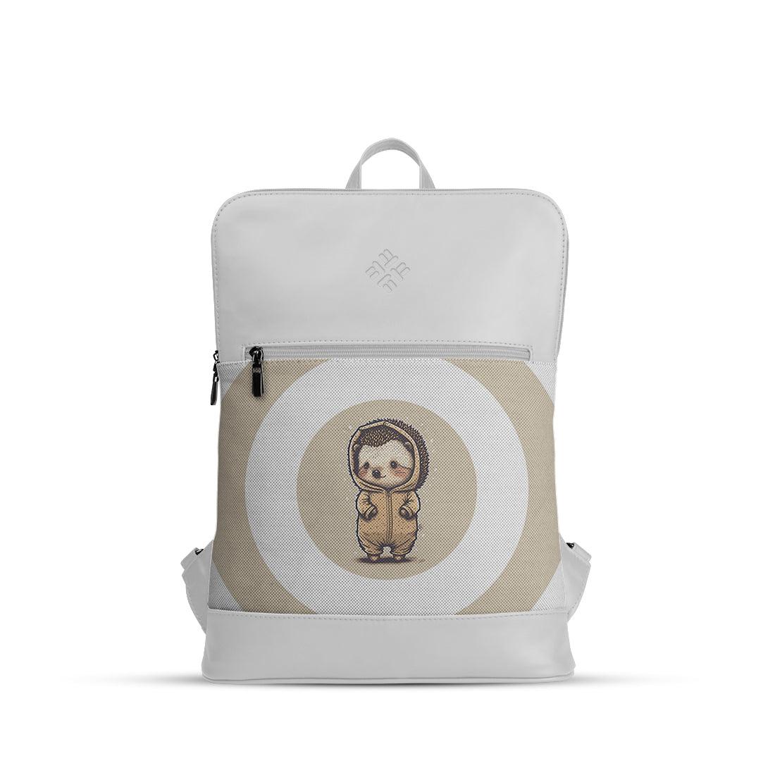 White Orbit Laptop Backpack Hedgehog - CANVAEGYPT
