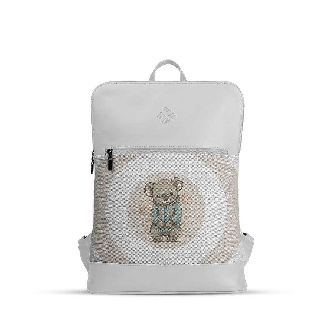 White Orbit Laptop Backpack Koala - CANVAEGYPT