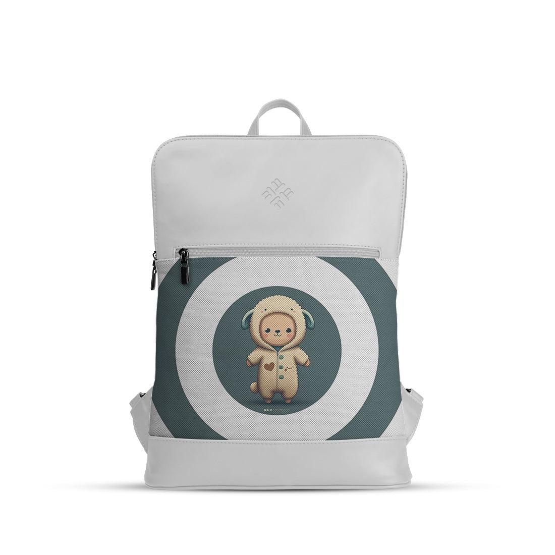 White Orbit Laptop Backpack Liama - CANVAEGYPT