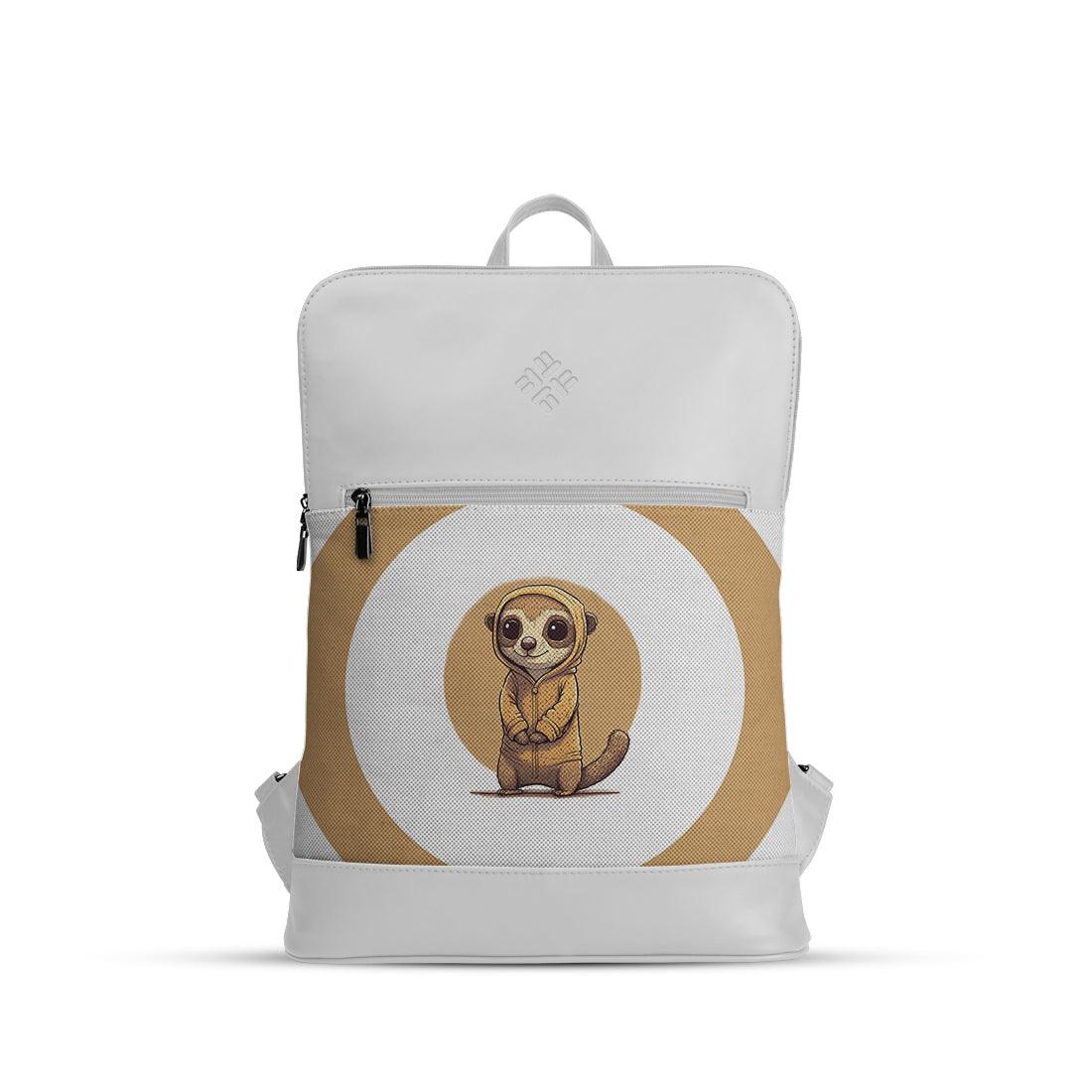 White Orbit Laptop Backpack Meerkat - CANVAEGYPT