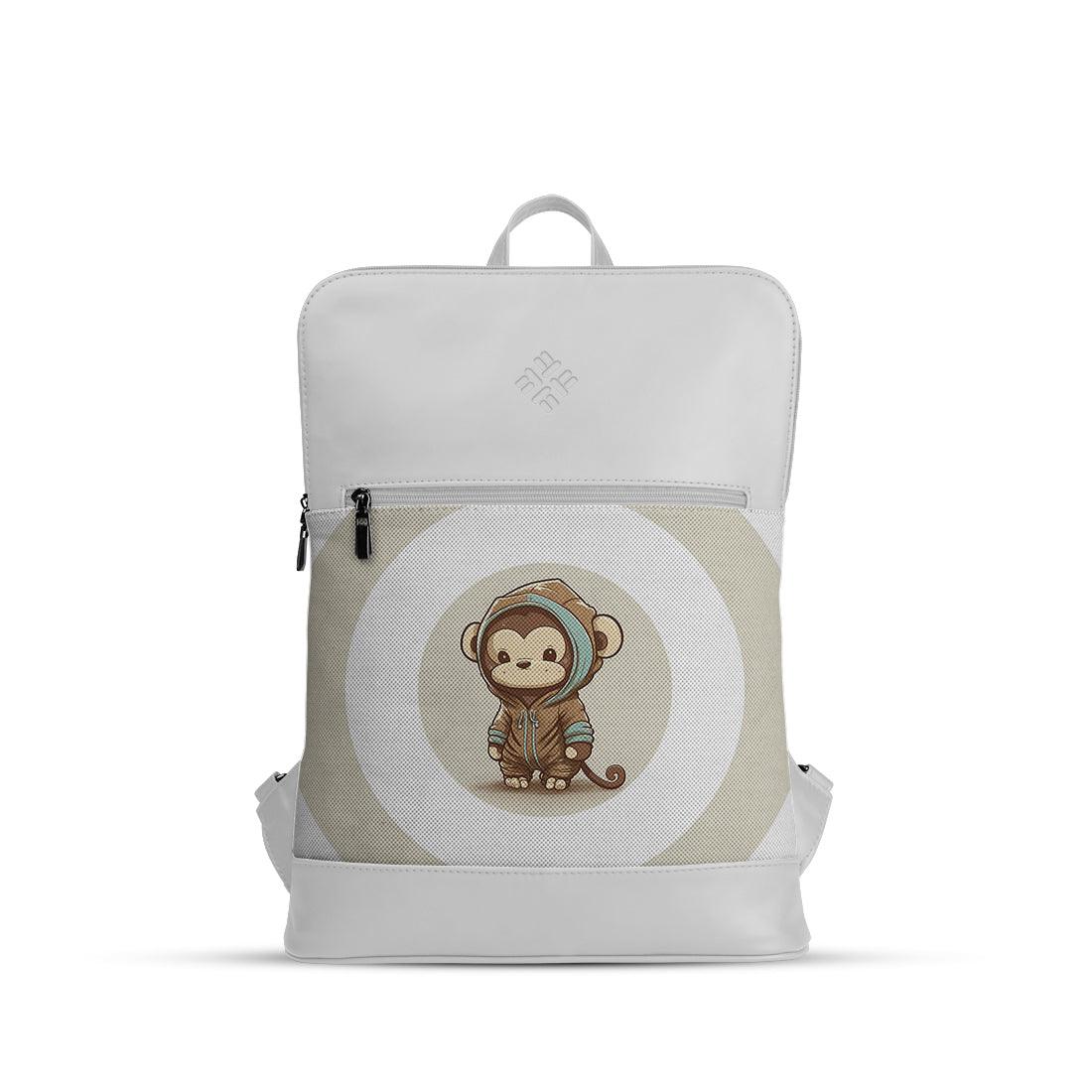 White Orbit Laptop Backpack Monkey - CANVAEGYPT