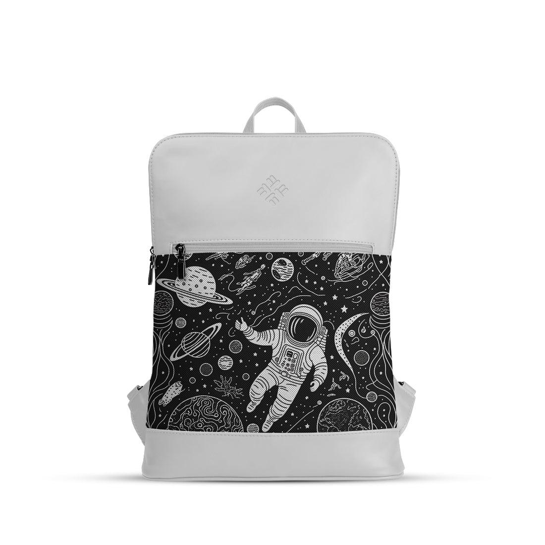 White Orbit Laptop Backpack Out to Space - CANVAEGYPT