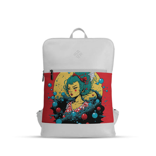 White Orbit Laptop Backpack Sea Queen - CANVAEGYPT