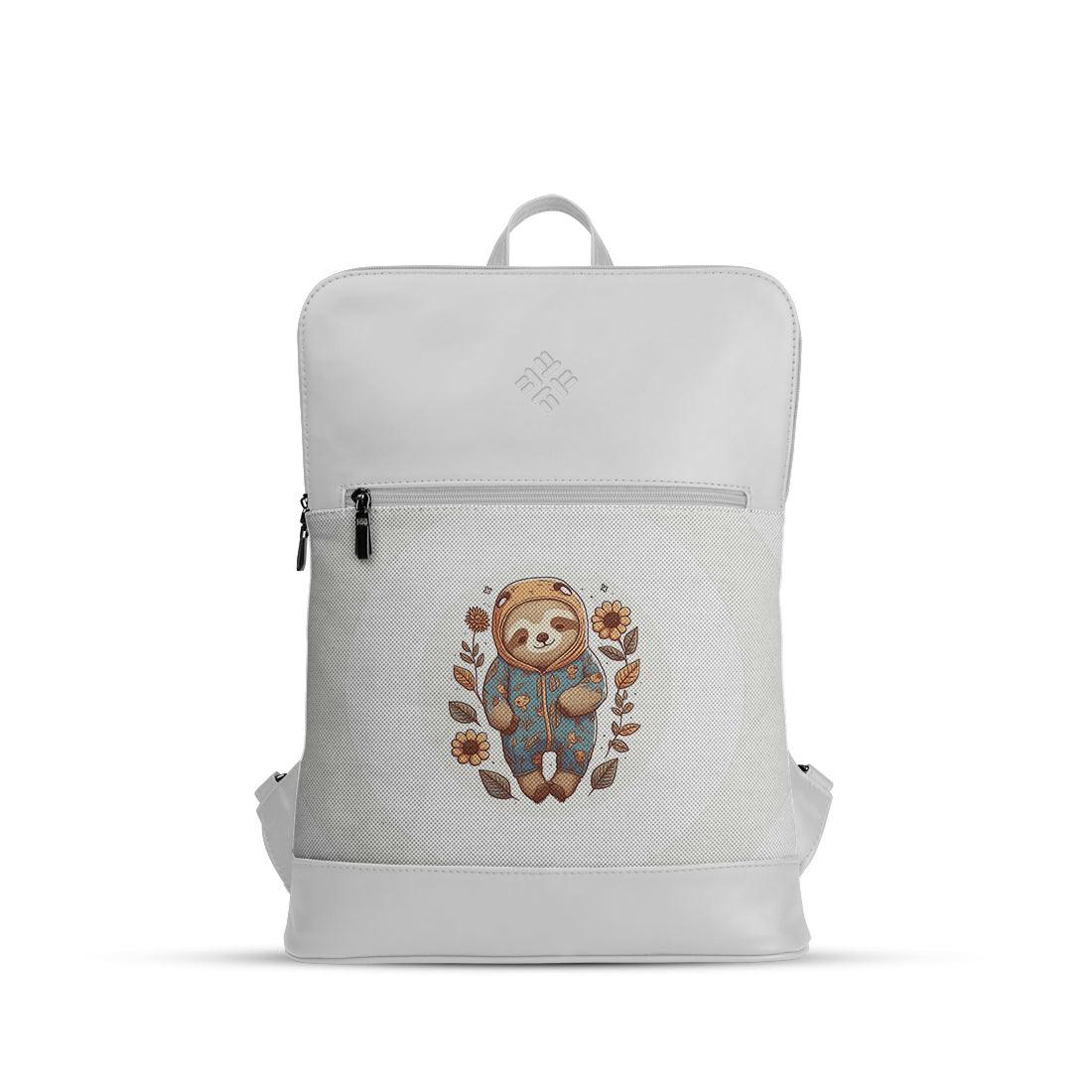 White Orbit Laptop Backpack Sloth - CANVAEGYPT