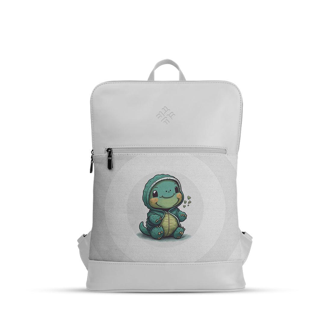 White Orbit Laptop Backpack Turtle - CANVAEGYPT