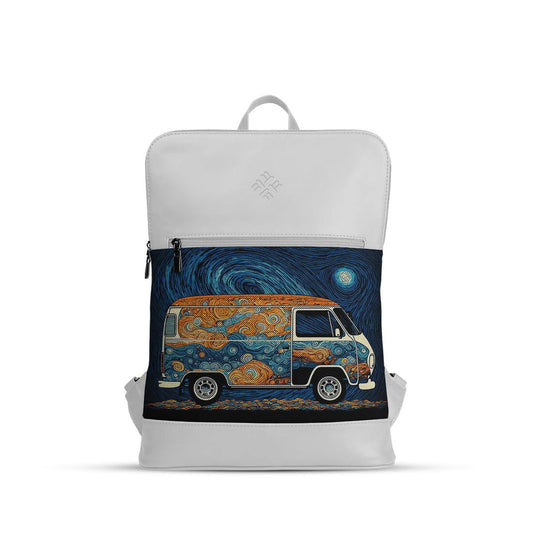 White Orbit Laptop Backpack VAN-GOGH - CANVAEGYPT