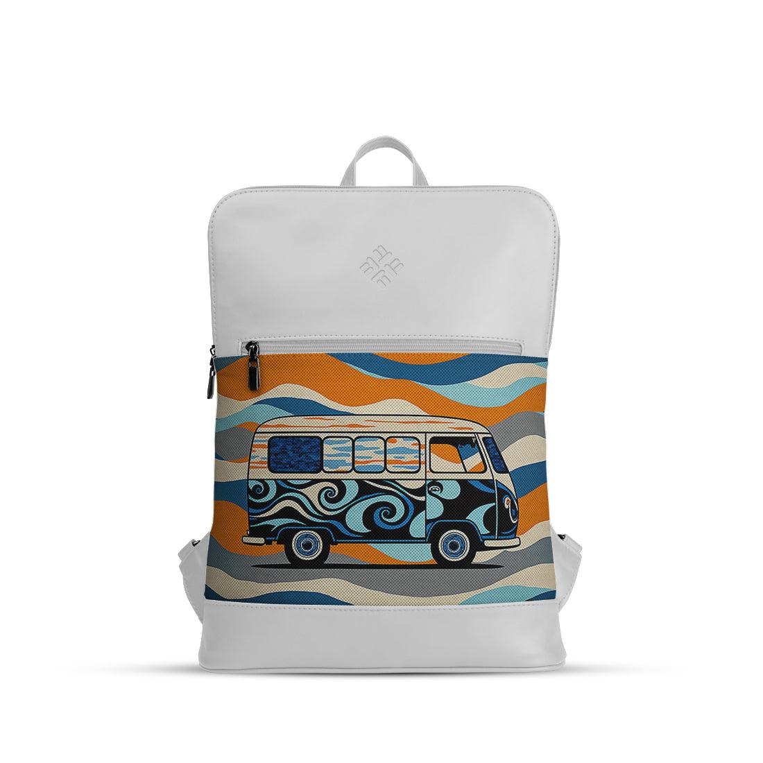 White Orbit Laptop Backpack Van - CANVAEGYPT
