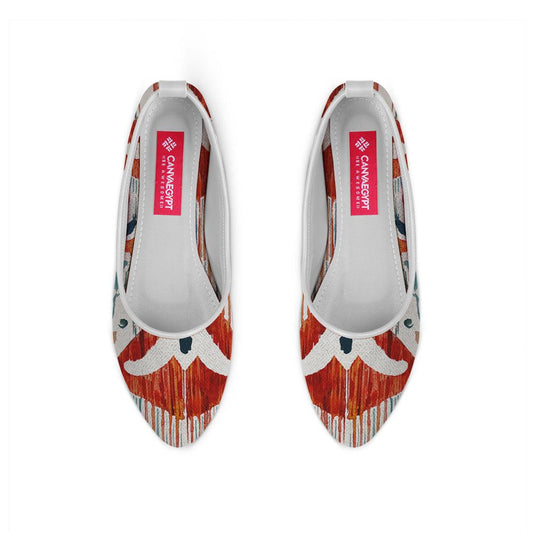 White Round Toe Shoe Bali - CANVAEGYPT