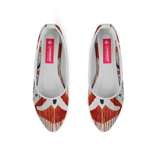White Round Toe Shoe Bali - CANVAEGYPT