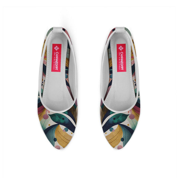 White Round Toe Shoe Color Flow - CANVAEGYPT