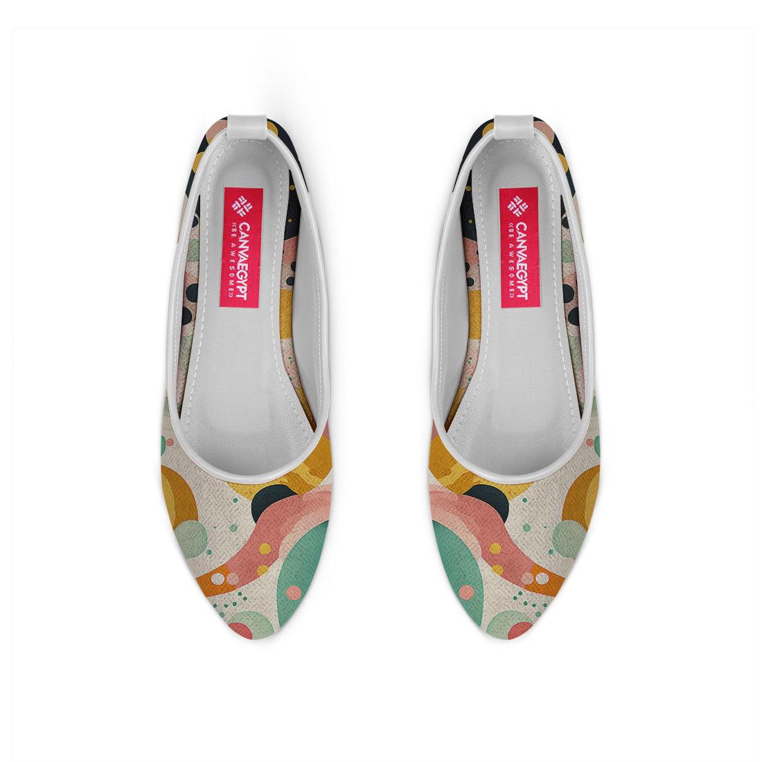 White Round Toe Shoe Dots - CANVAEGYPT