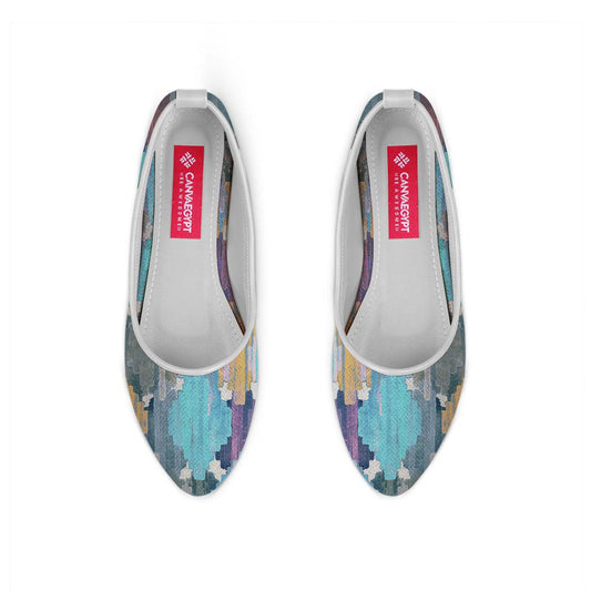 White Round Toe Shoe Iris - CANVAEGYPT