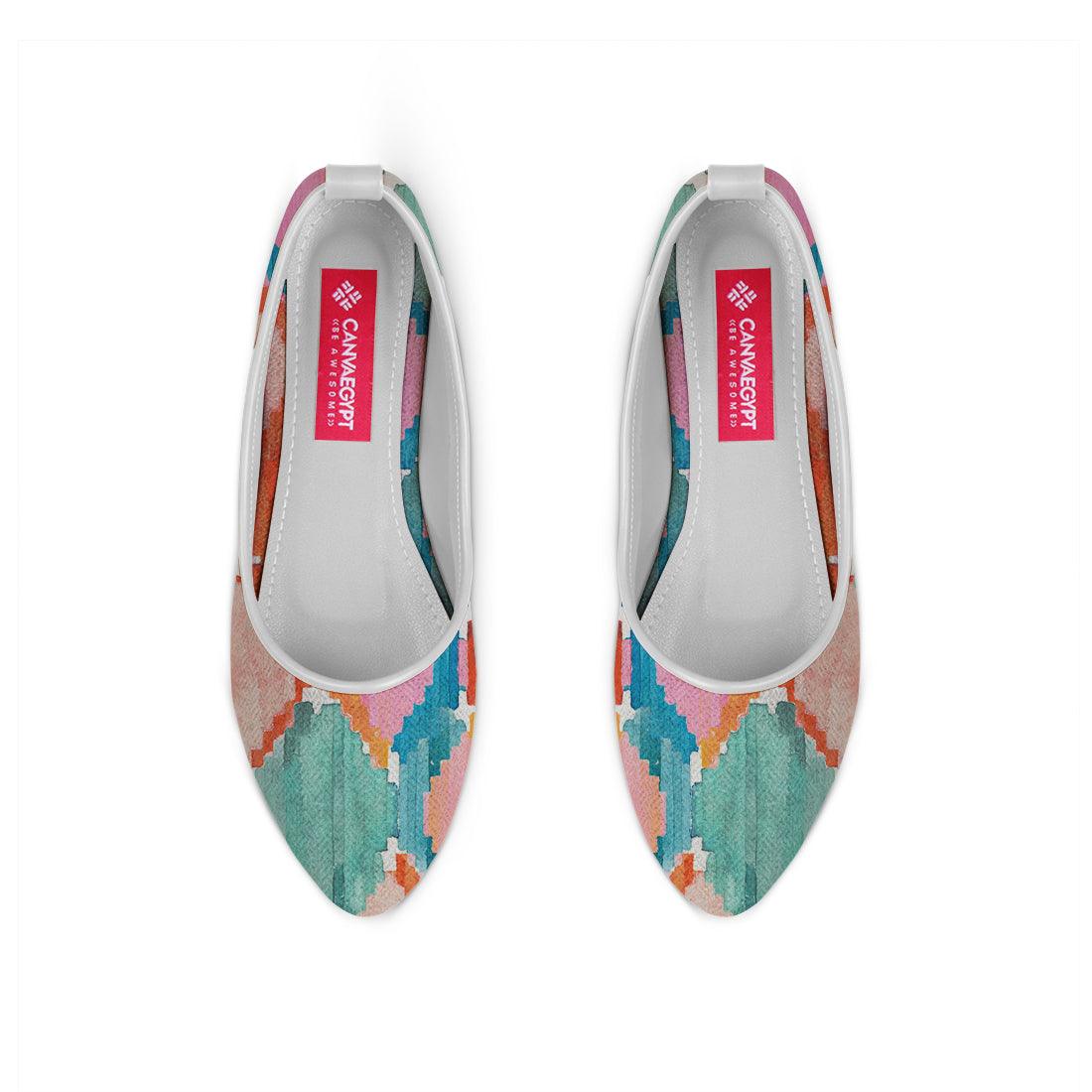 White Round Toe Shoe Marmalade - CANVAEGYPT