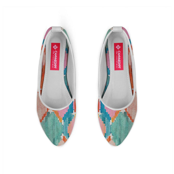 White Round Toe Shoe Marmalade - CANVAEGYPT