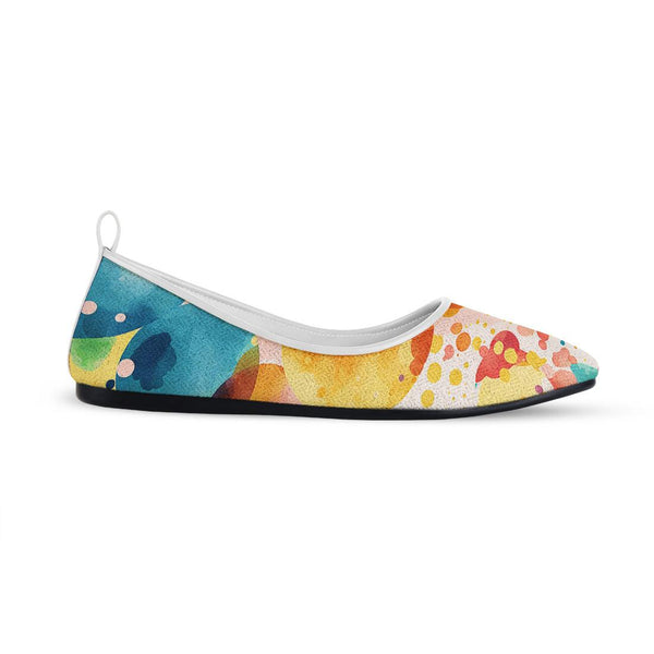 White Round Toe Shoe Merge