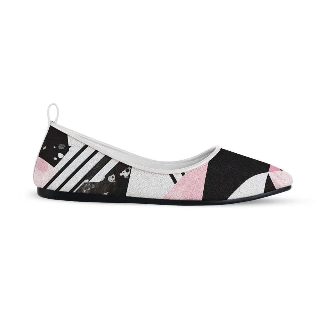 White Round Toe Shoe Sectioned - CANVAEGYPT