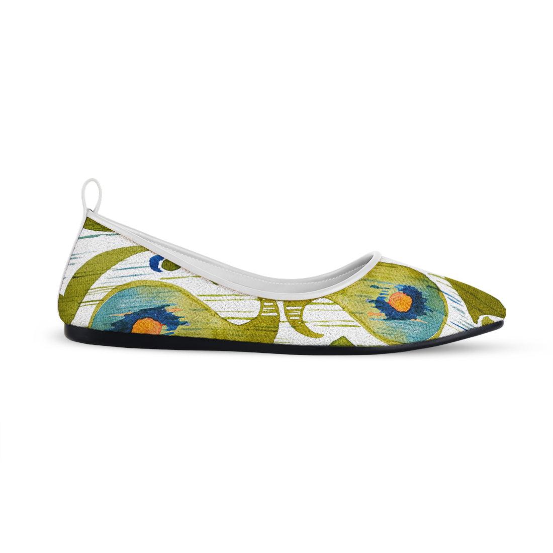 White Round Toe Shoe Indian cucumbers - CANVAEGYPT