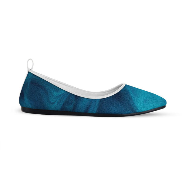 White Round Toe Shoe Wave