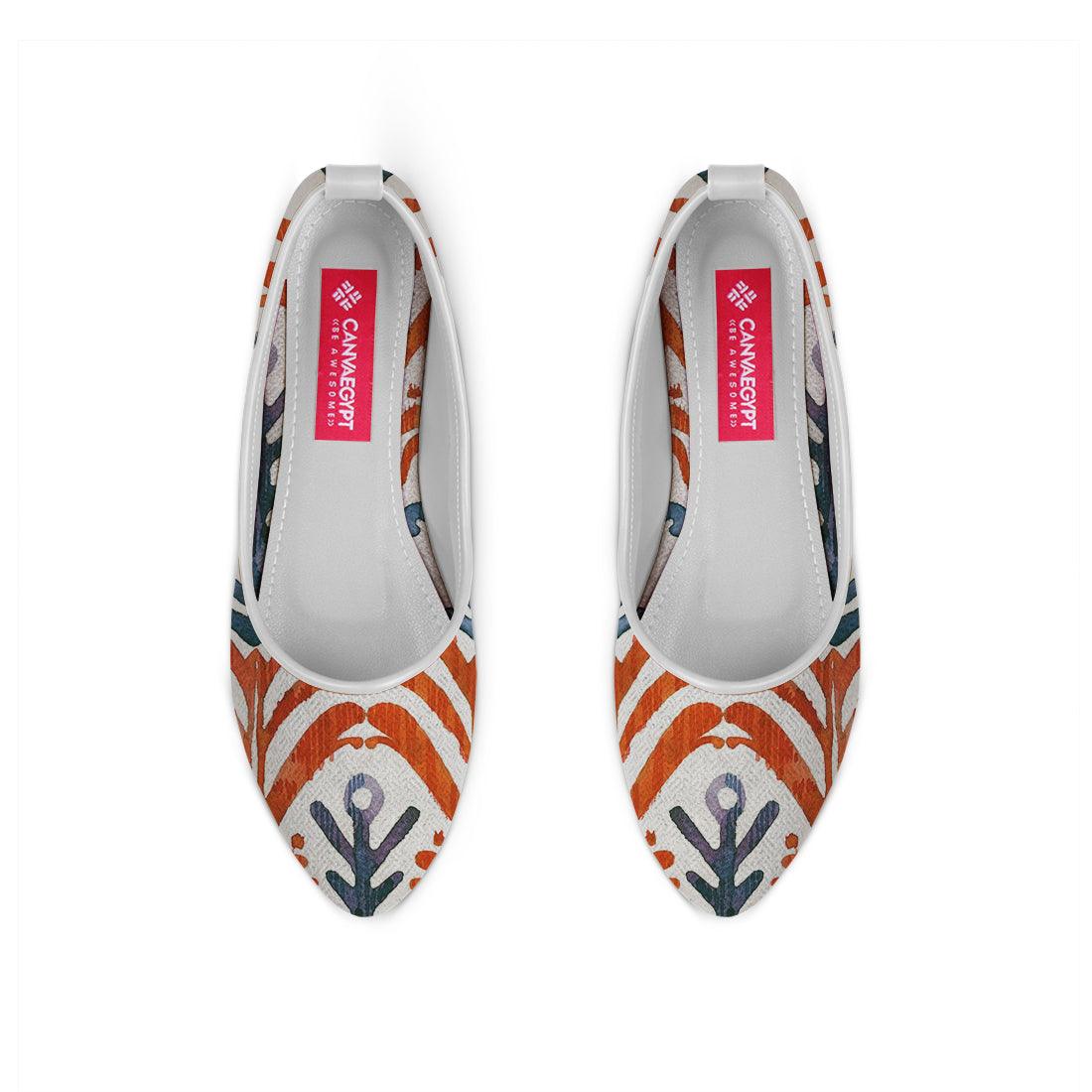 White Round Toe Shoe Sri lanka - CANVAEGYPT