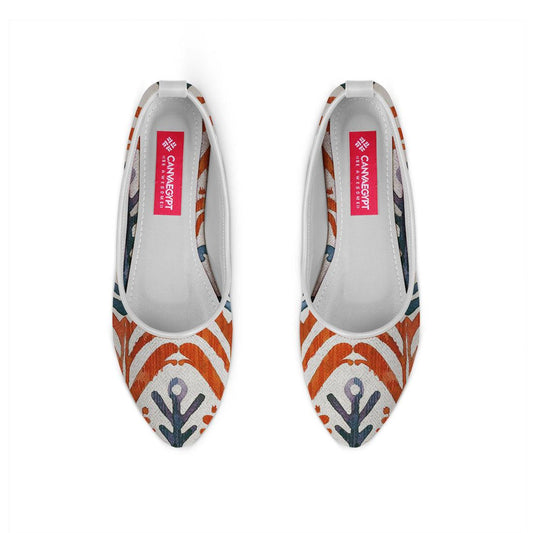 White Round Toe Shoe Sri lanka - CANVAEGYPT