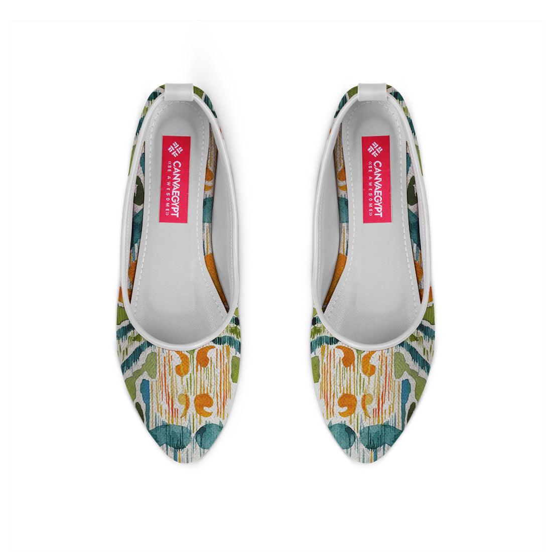 White Round Toe Shoe Sugarsnap - CANVAEGYPT