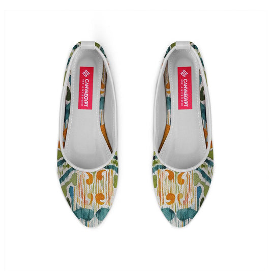 White Round Toe Shoe Sugarsnap - CANVAEGYPT