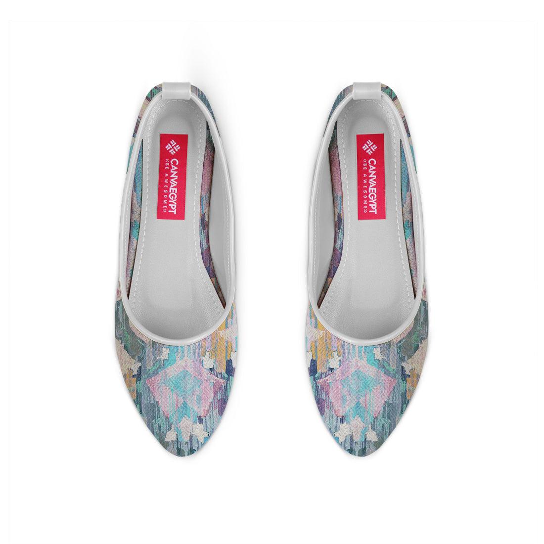 White Round Toe Shoe Vibrant purple - CANVAEGYPT