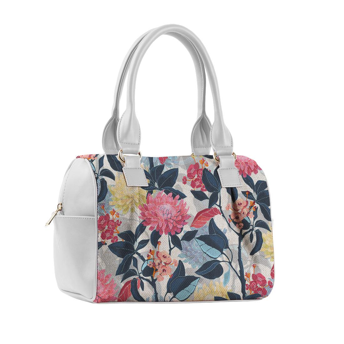 White Speedy Bag Big Flower - CANVAEGYPT