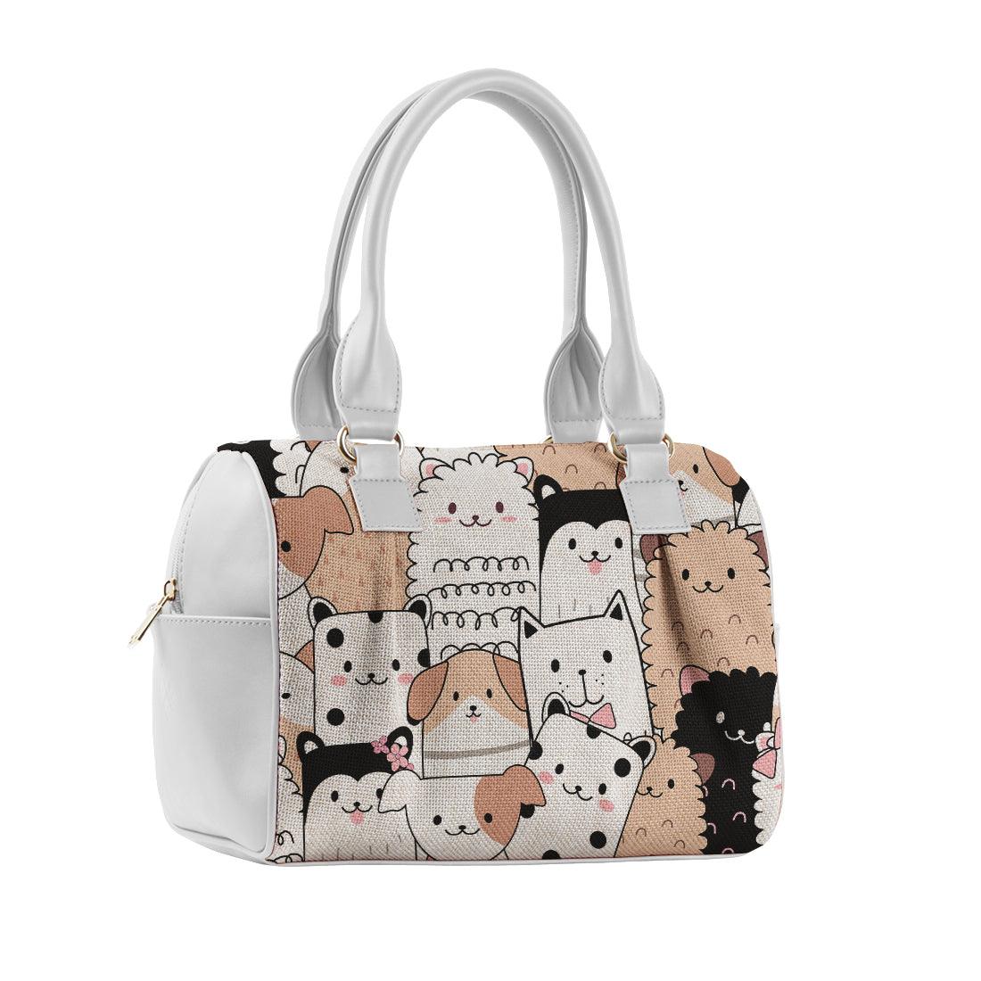 White Speedy Bag Cute Pets - CANVAEGYPT