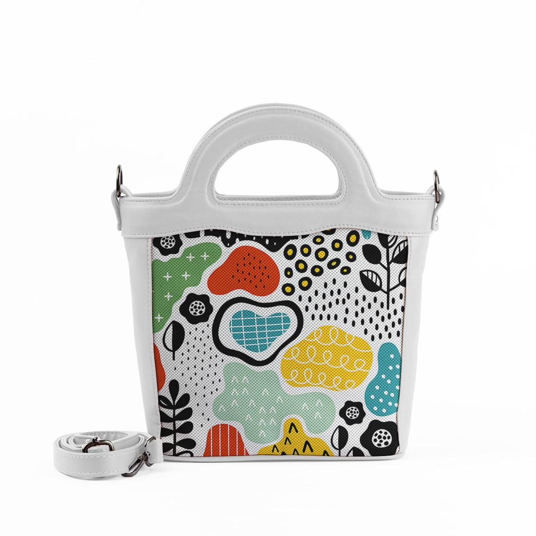 White Top Handle Handbag Shapes - CANVAEGYPT