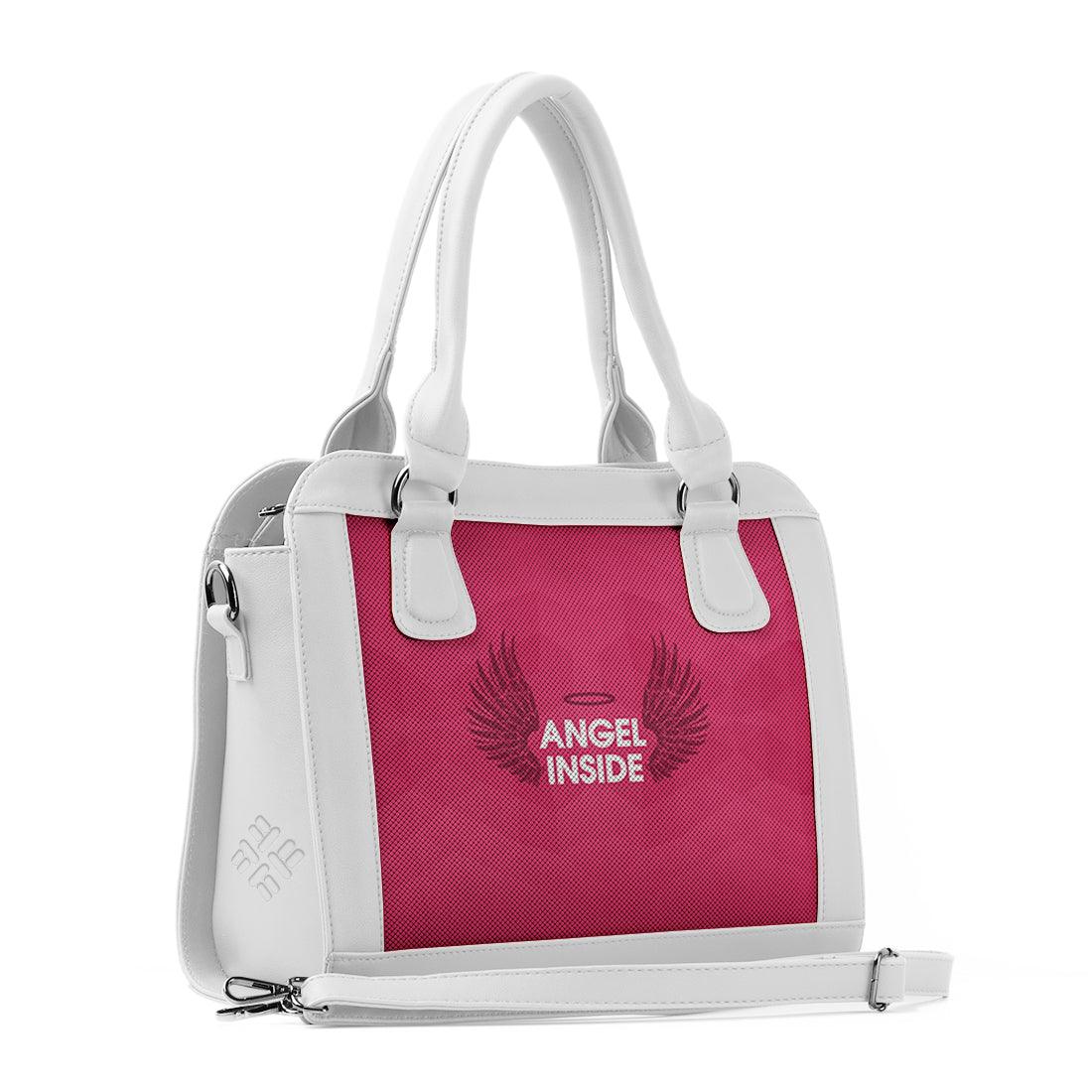 White Travel Hobo Bag Angel Inside - CANVAEGYPT