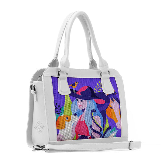 White Travel Hobo Bag Animal Lover - CANVAEGYPT