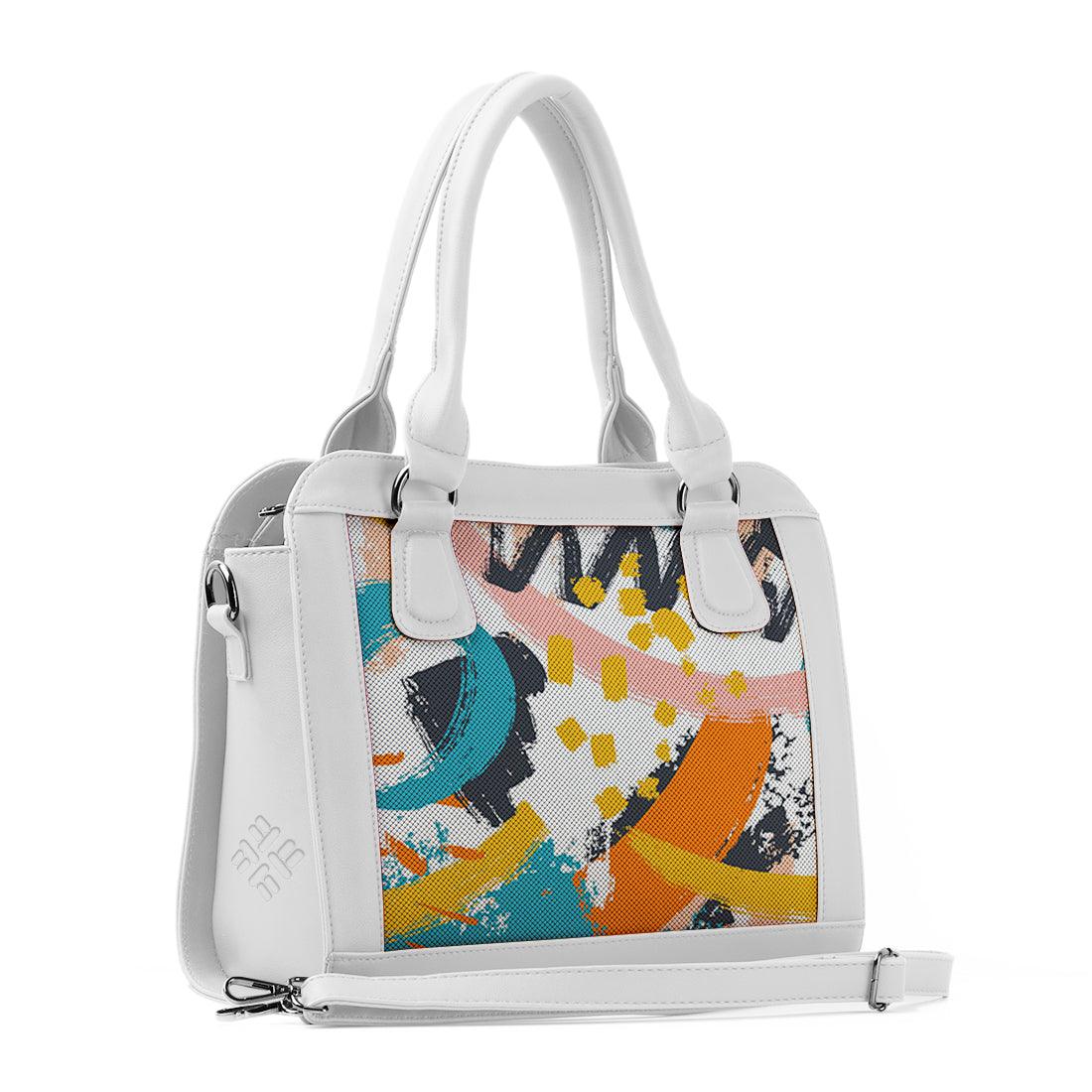 White Travel Hobo Bag Art - CANVAEGYPT