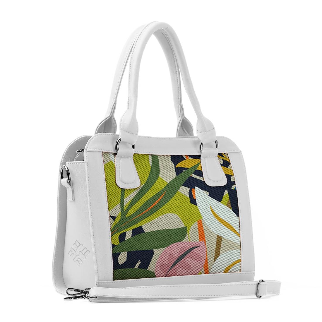 White Travel Hobo Bag Garden - CANVAEGYPT