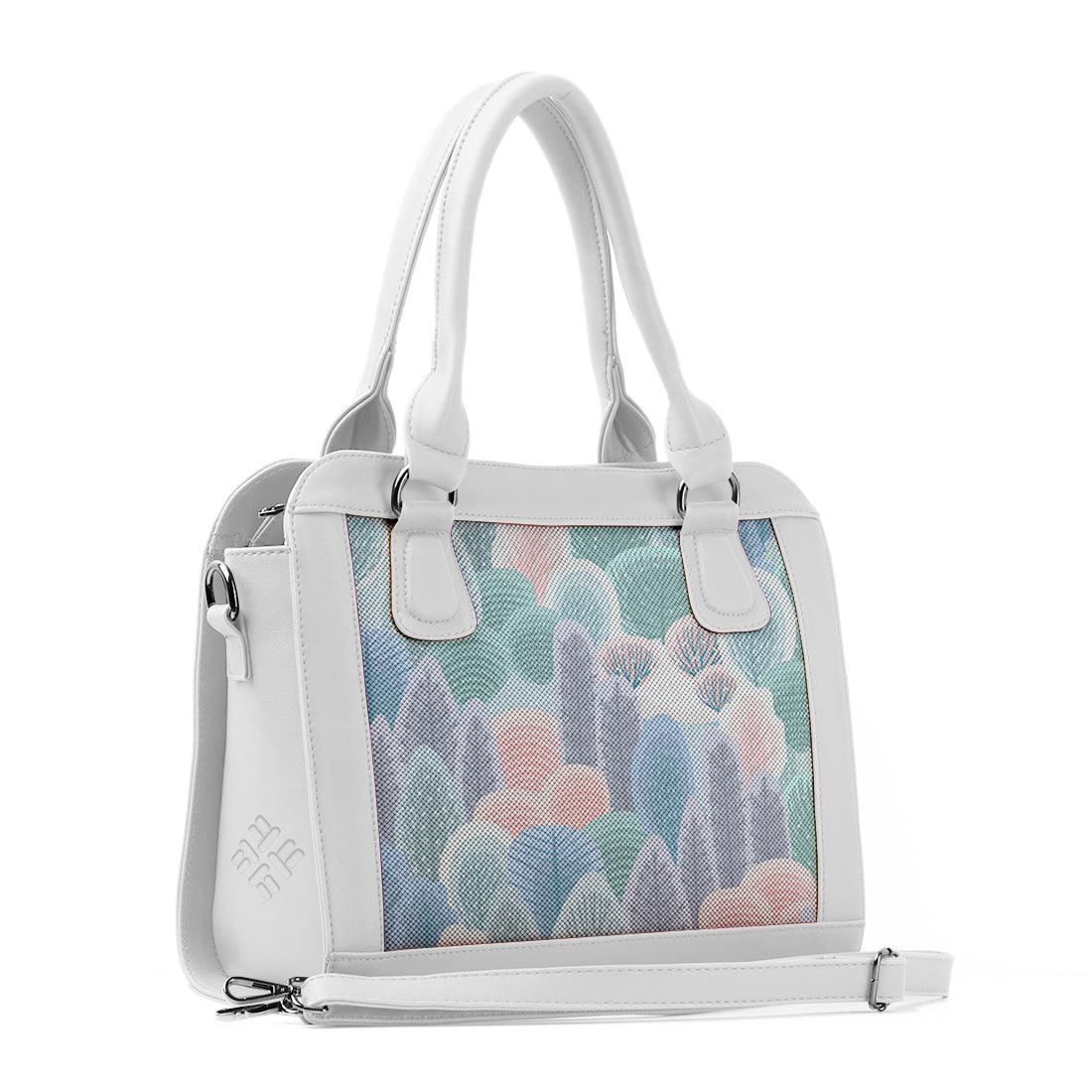 White Travel Hobo Bag Prickly Pear - CANVAEGYPT