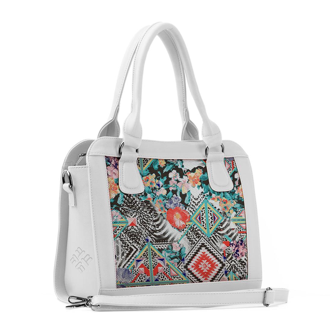 White Travel Hobo Bag Texture - CANVAEGYPT