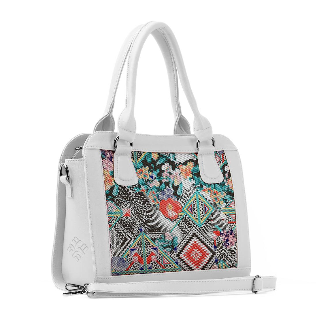 White Travel Hobo Bag Texture - CANVAEGYPT