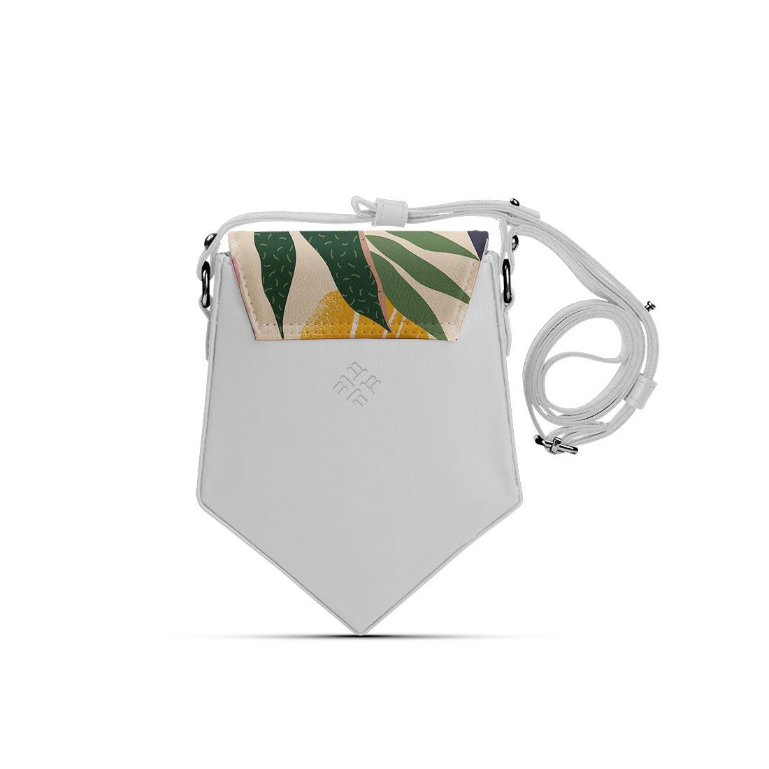 White Triangles Crossbag Leaf - CANVAEGYPT