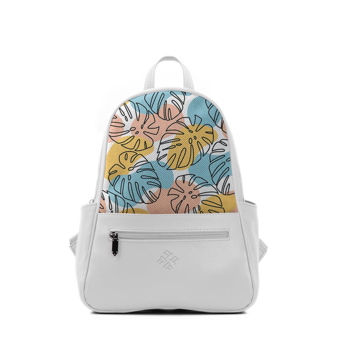 White Vivid Backpack Abstract - CANVAEGYPT