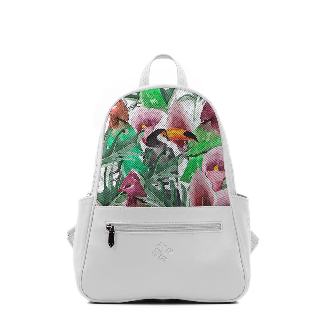 White Vivid Backpack Bird - CANVAEGYPT