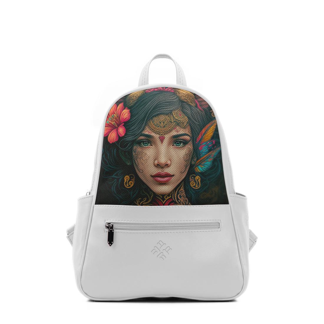White Vivid Backpack Indian Style - CANVAEGYPT