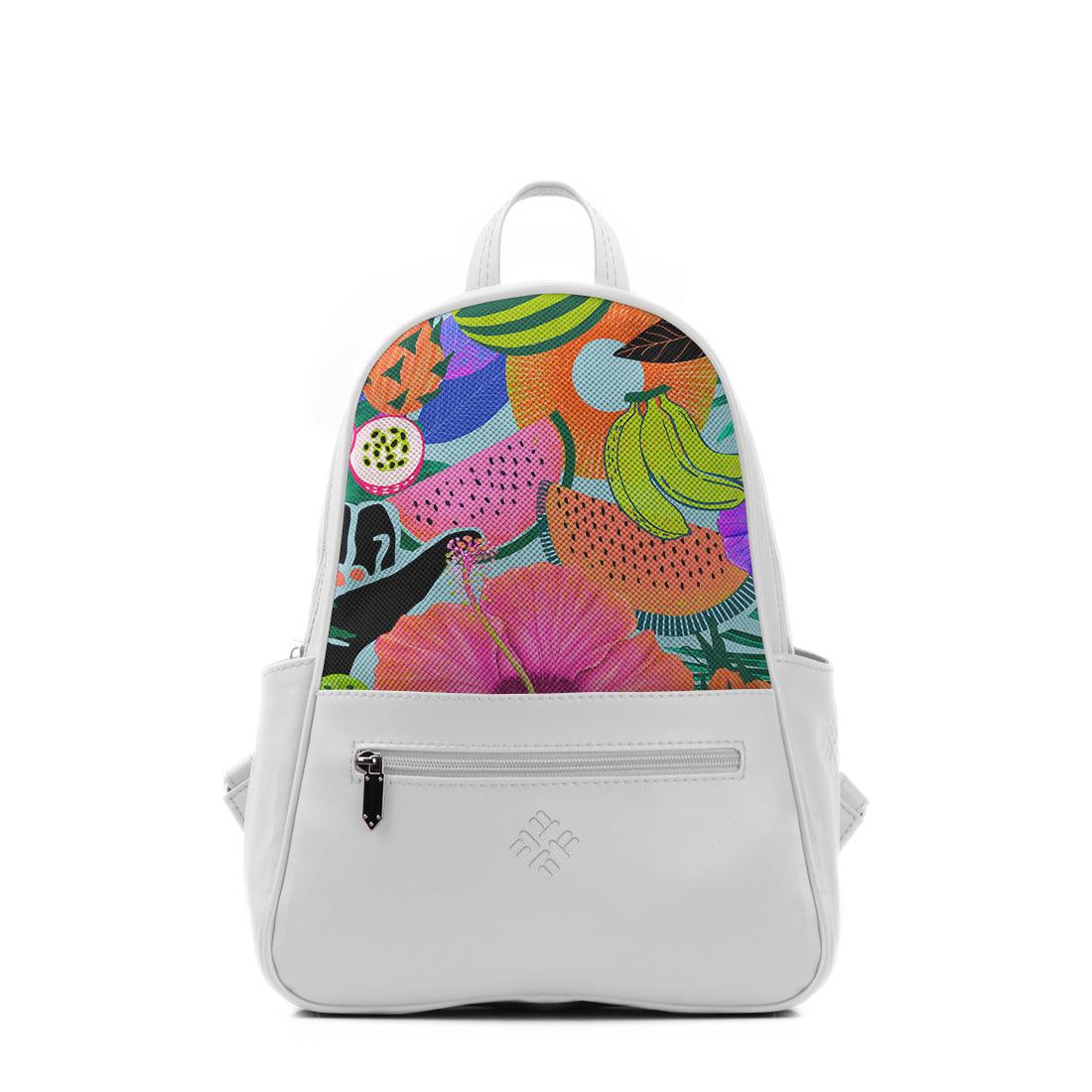 White Vivid Backpack Summer Pattern - CANVAEGYPT