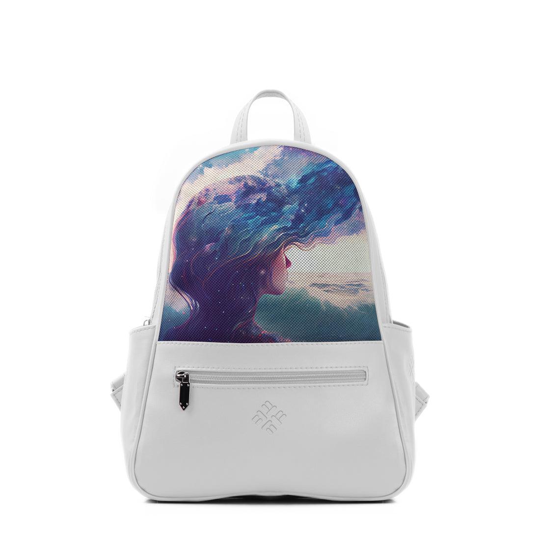 White Vivid Backpack Thinking Out Loud - CANVAEGYPT