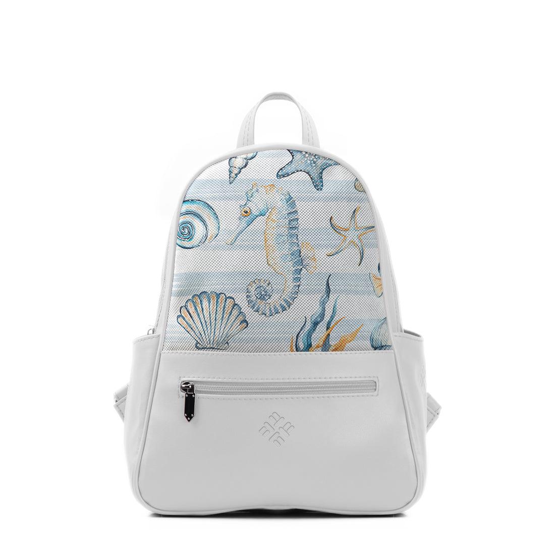 White Vivid Backpack Under Water